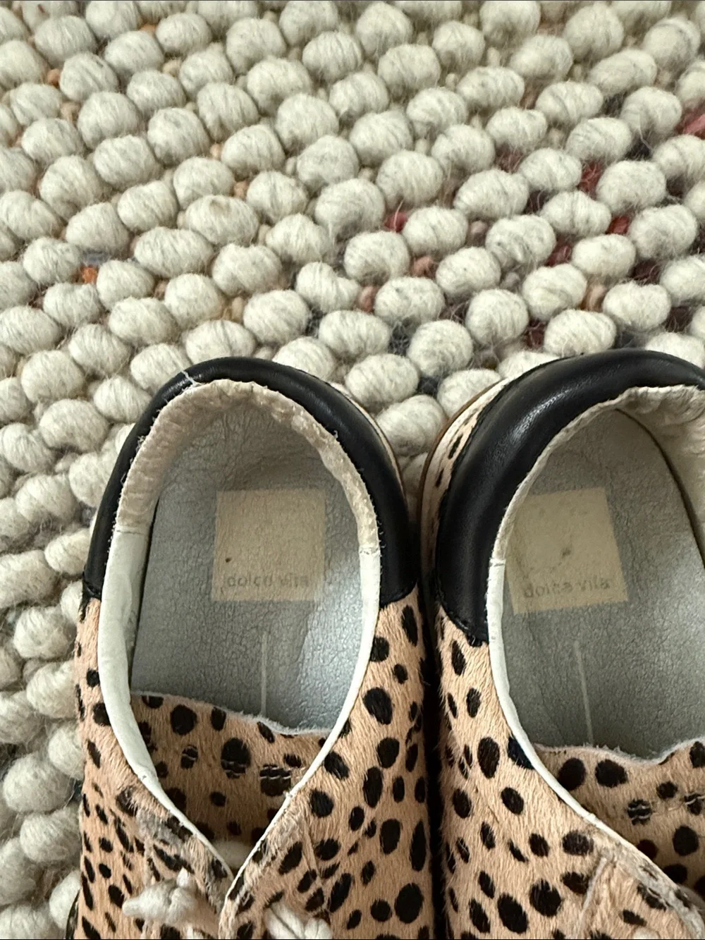 Dolce Vita Cheetah-Print Sneakers in Tan and Black